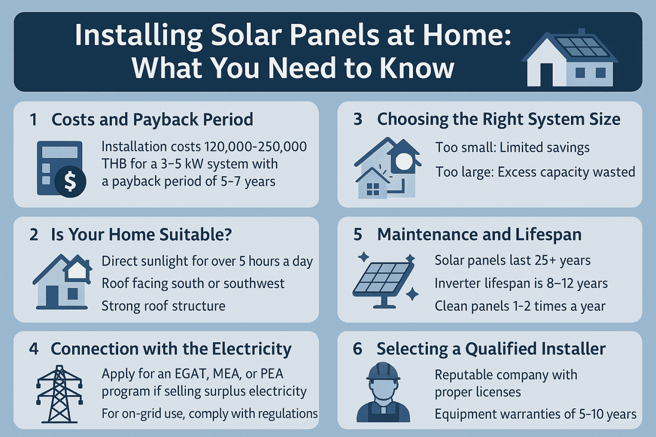 Installing Solar Panels at Home: What You Need to Know